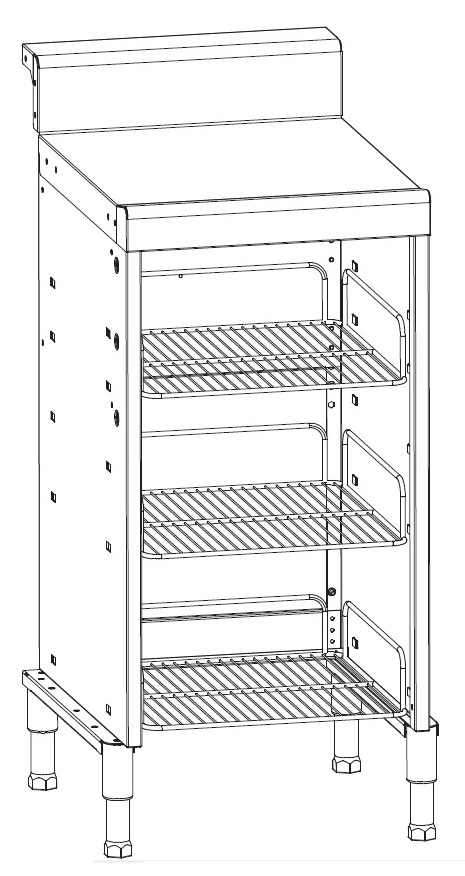 IMC Bartender Shelf Unit (Wire Shelves On Frames)