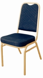 Bolero Square Back Blue Banqueting Chair (Pack Of 4) (DL015)