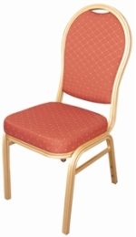 Bolero Aluminium Arch Back Red Banqueting Chair (Pack Of 4) (U525)