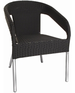Bolero Stackable Wicker Wraparound Bistro Chair (Pack Of 4) (CG223)