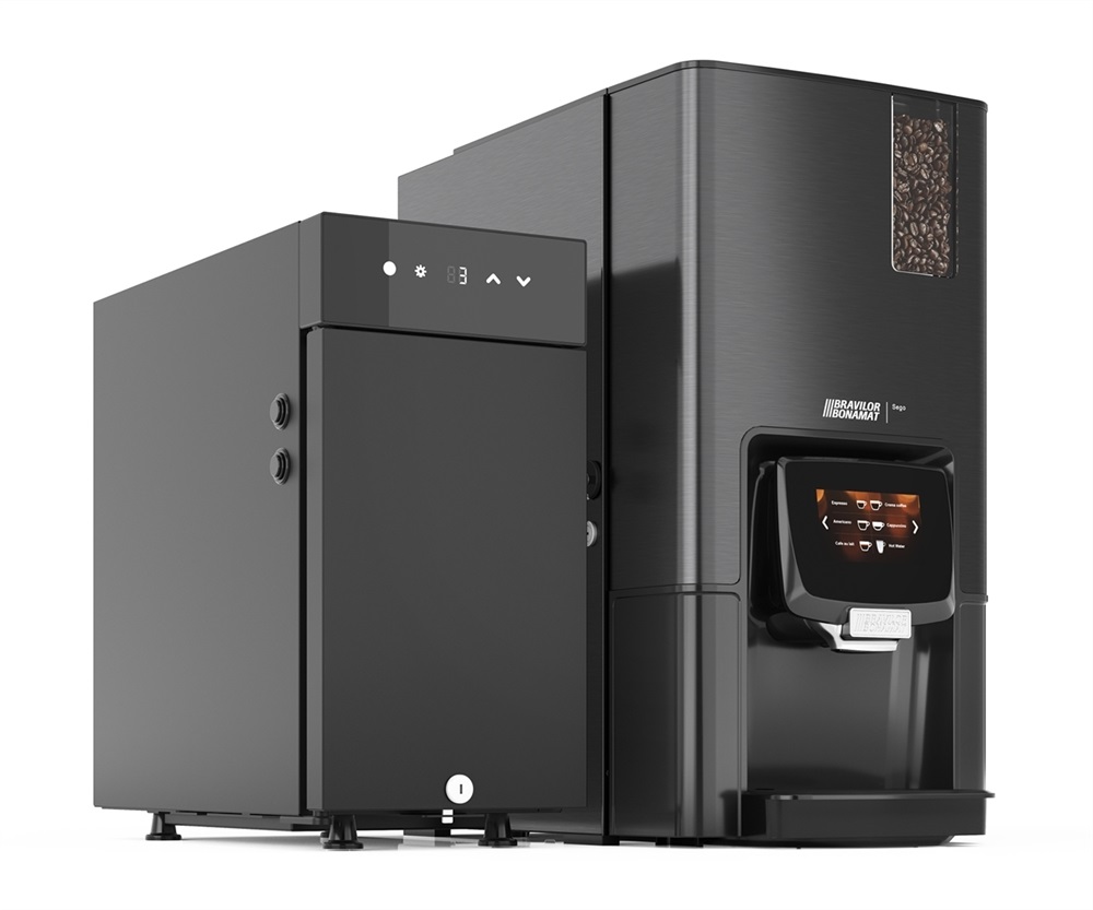 Bravilor Sego 11L Bean To Cup Coffee Machine With Milk Fridge (8.036.071.81001 + 7.270.633.101)