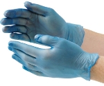 Vogue Blue Vinyl Gloves (Box Of 100) (CB254)