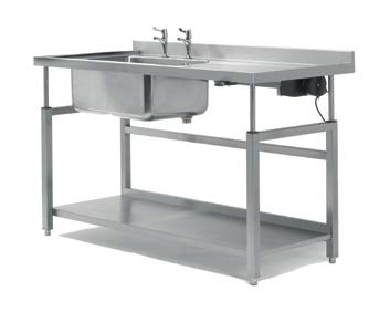 EAIS Manually Operated Height Adjustable Double Sinks