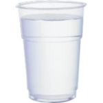 Disposable Plastic Half Pint Glass - 285ml To Line (Box Of 1000) (U364)