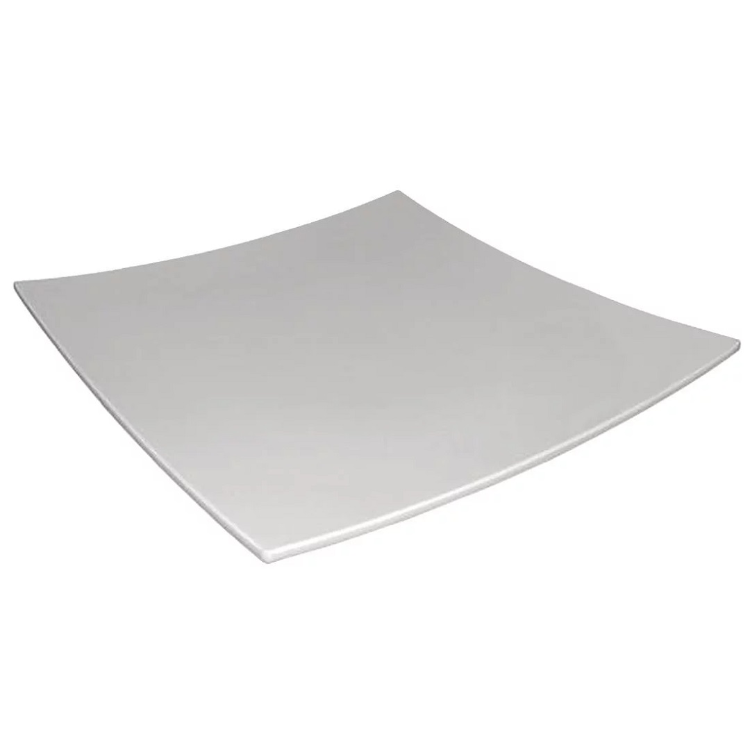 Kristallon White Curved Square Melamine Plates (DP140)