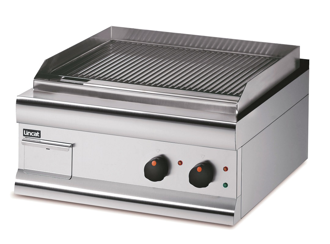Lincat Silverlink 600 GS6 TFR Countertop Dual Zone Fully Ribbed Steel Griddle