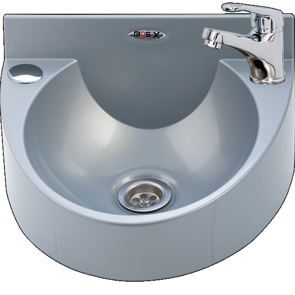Mechline BaSiX WS1-MM Grey Polycarbonate Hand Wash Basin 