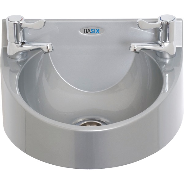 Mechline BaSiX WS1-L Grey Polycarbonate Hand Wash Basin 
