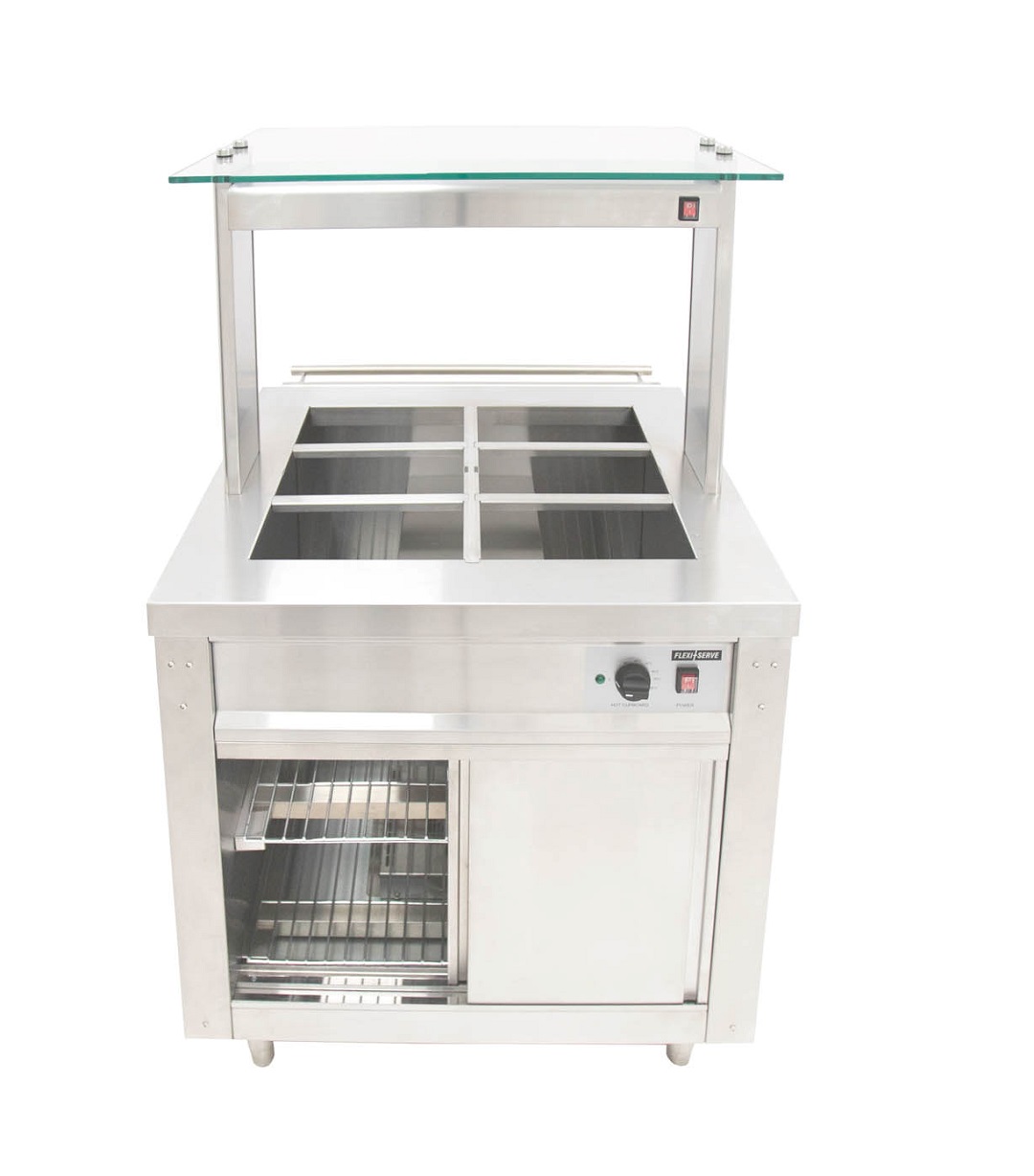 Parry Flexi-Serve FS-HB2 Hot Cupboard With Dry Bain Marie Top