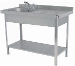 Parry Stainless Steel Single Bowl Sink With Right Hand Drainer