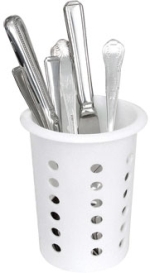 Round Plastic Cutlery Basket (P176)