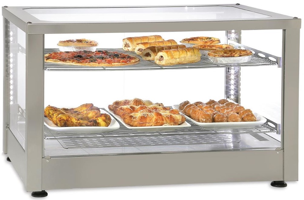 Roller Grill WD780 SI Illuminated Panoramic Display Cabinet