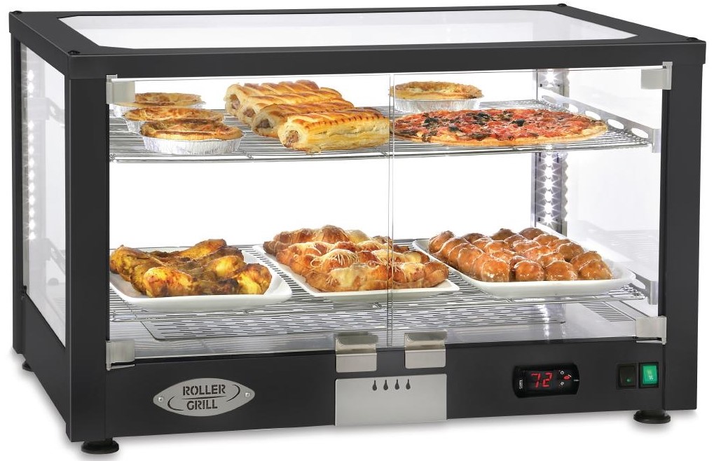 Roller Grill WD780 SN Illuminated Panoramic Display Cabinet
