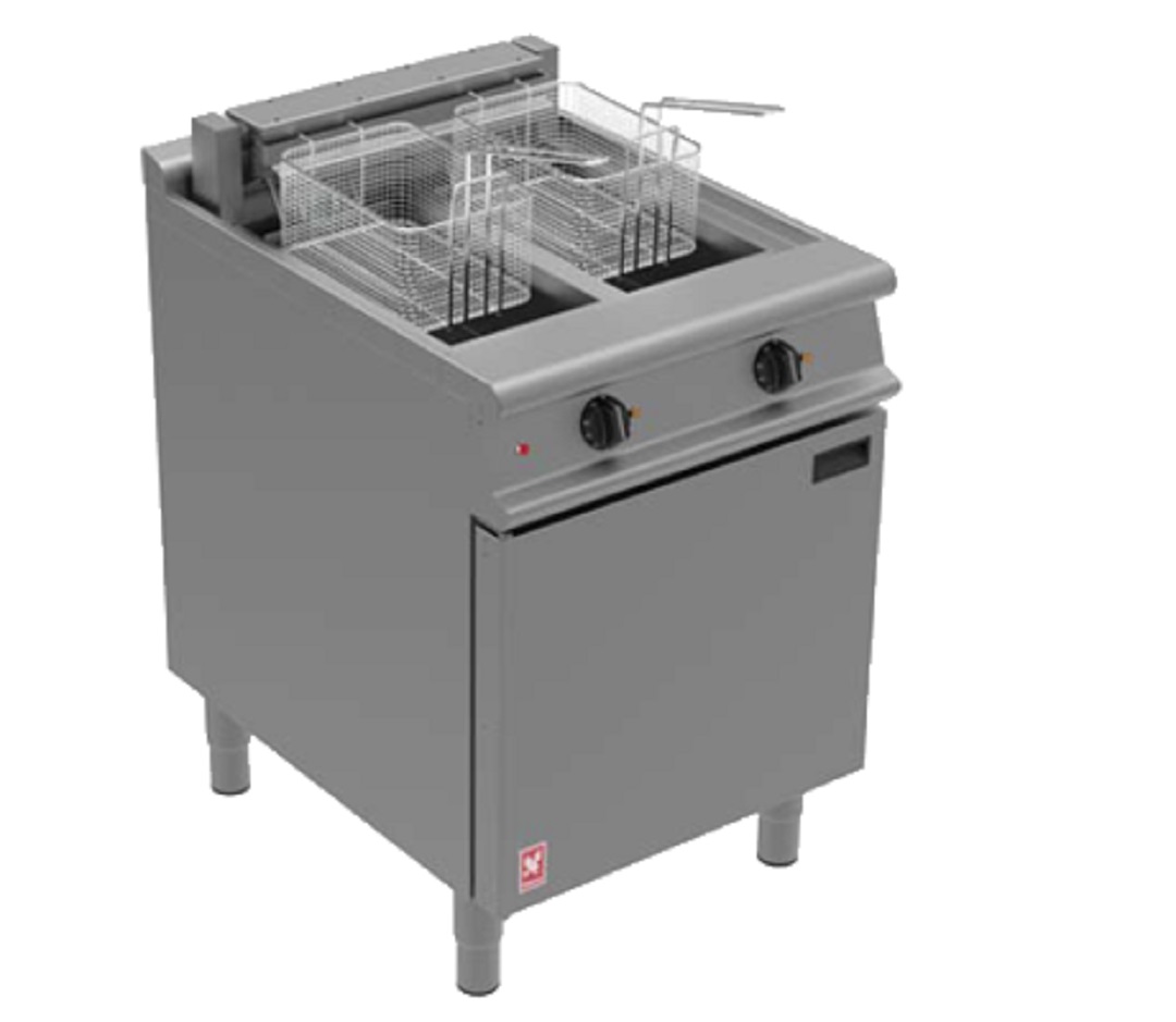 Falcon Dominator Plus E3865F Twin Pan Twin Basket Electric Fryer With In-Built Filtration