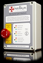 Intelligas 100CS-CO2 Kitchen gas interlock system with twin fan current sensors 