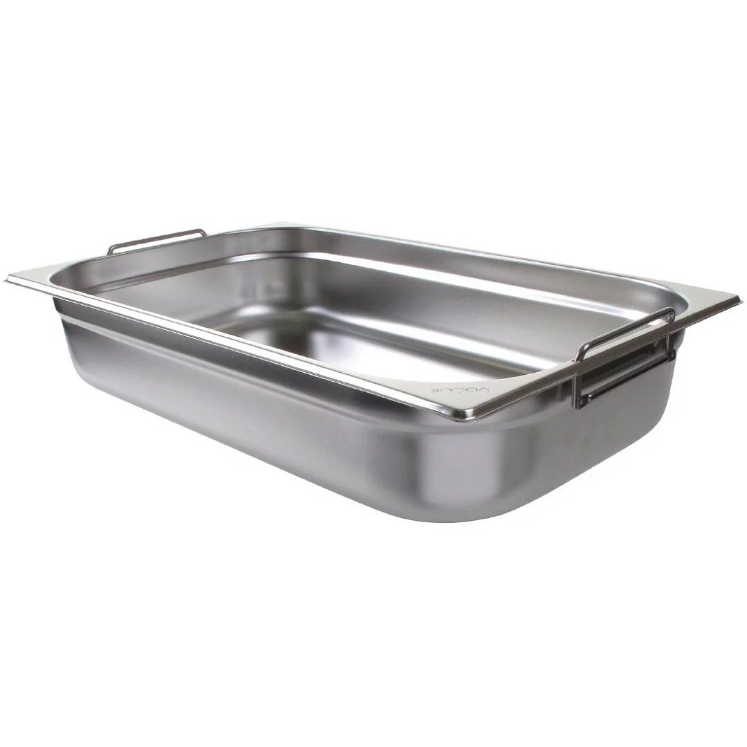 Stainless Steel 1/1 100mm Deep Gastronorm Pan with Handles 13.5L (CB179)