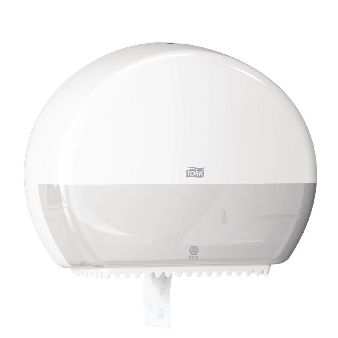 Tork Mini Jumbo Toilet Roll Dispenser White 555000 (DB463)