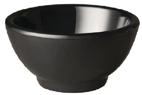 APS Round Black Melamine Bowls