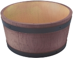 Full Barrel End Wood Grain Effect Ice Bucket (CK712)