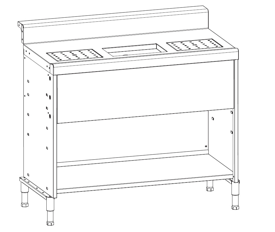 IMC Bartender Perforated Worktop For Beer Fonts