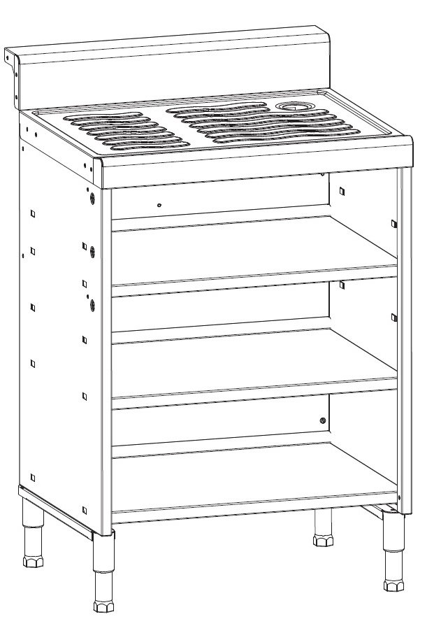 IMC Bartender Shelf Drainer (Stainless Steel Shelves)