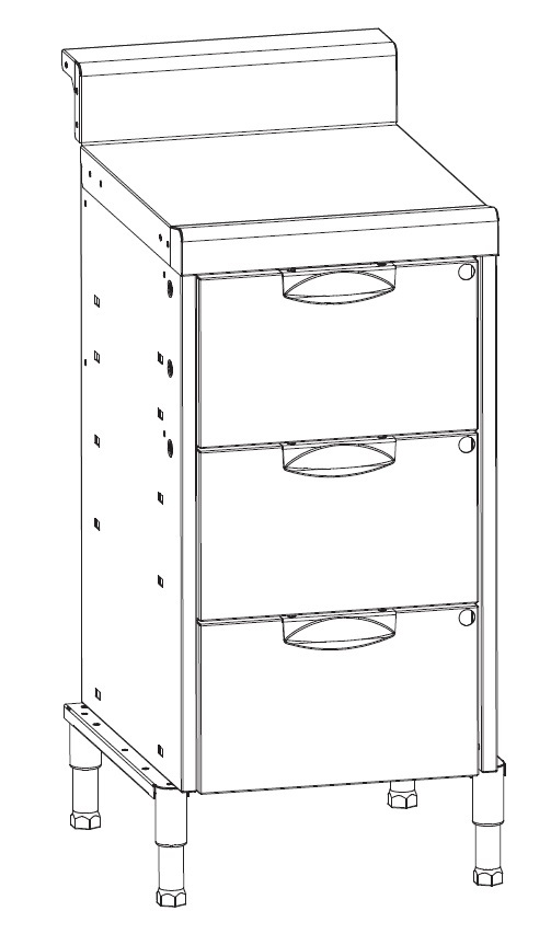 IMC Bartender Three Drawer Unit