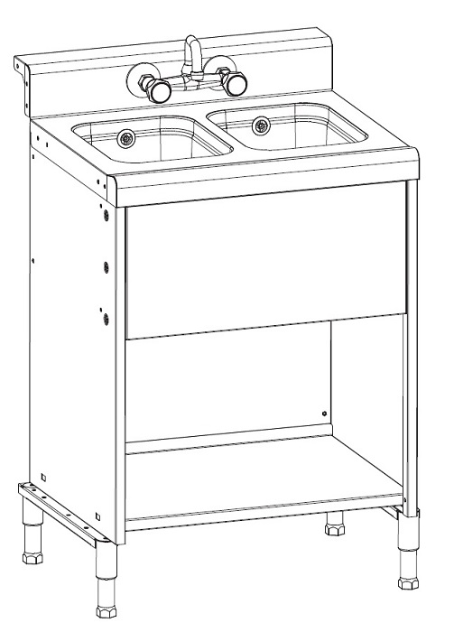 IMC Bartender Double Sink