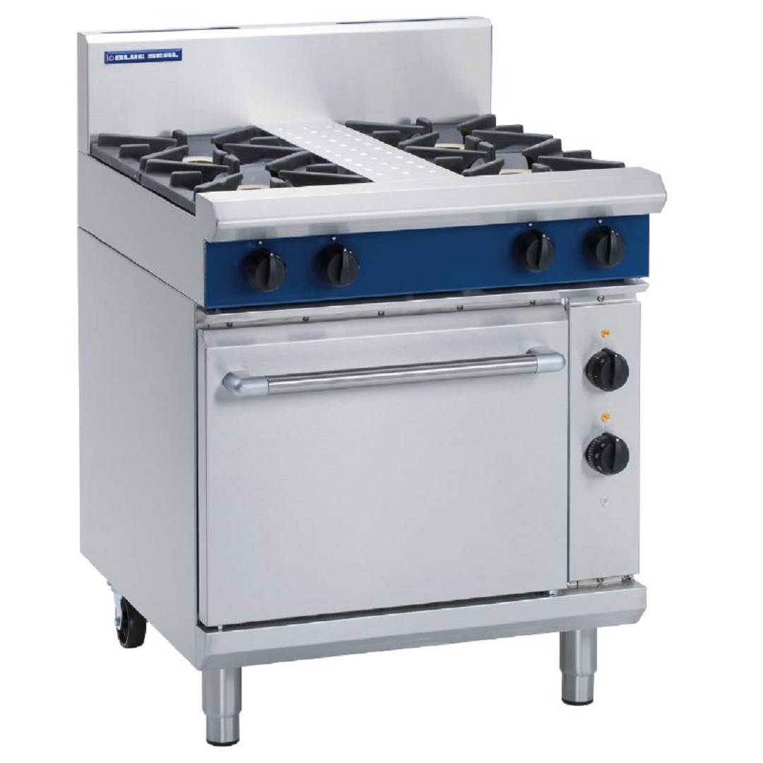 Blue Seal Evolution GE505D Four Burner Dual Fuel Oven Range