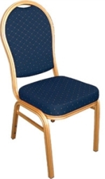 Bolero Aluminium Arch Back Blue Banqueting Chair (Pack Of 4) (U526)