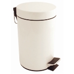 Bolero 3 Litre White Pedal Bin (DP039)