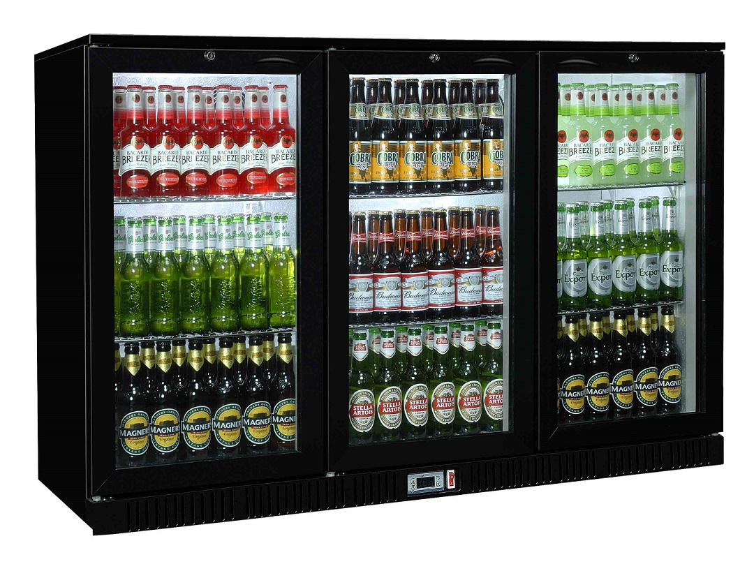 Coolpoint HX Hinged Glazed Triple Door Bottle Cooler