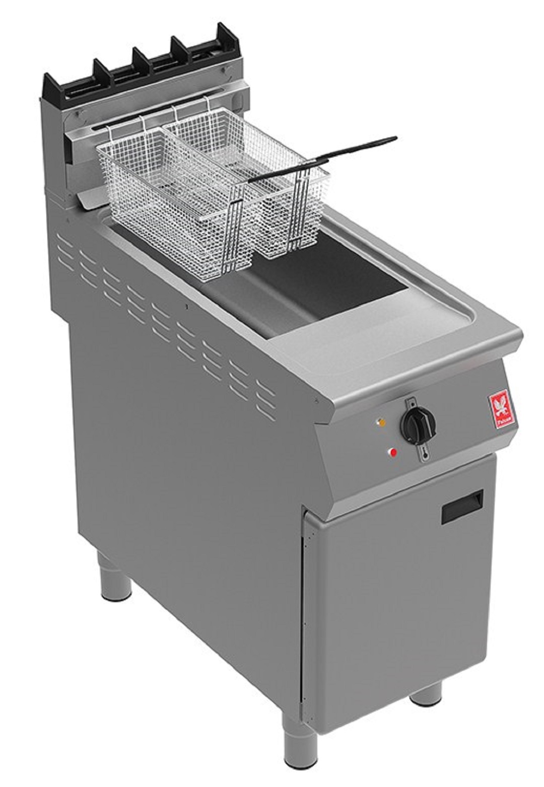 Falcon F900 G9341F Single Pan Twin Basket Gas Fryer With Filtration