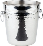 Hammer Finish Stainless Steel Wine Cooler (CB883)