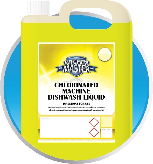 Kitchenmaster 504 Chlorinated Machine Dishwash Detergent - 4x5 Litres (MDL504-4X5L)