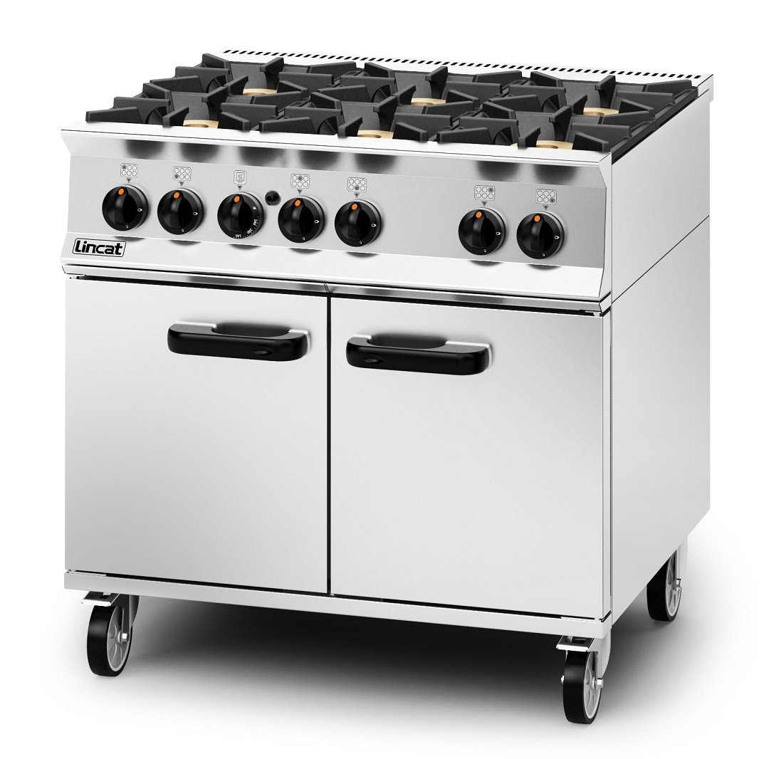 Lincat OPUS 800 OG8002 Six Burner Oven Range 