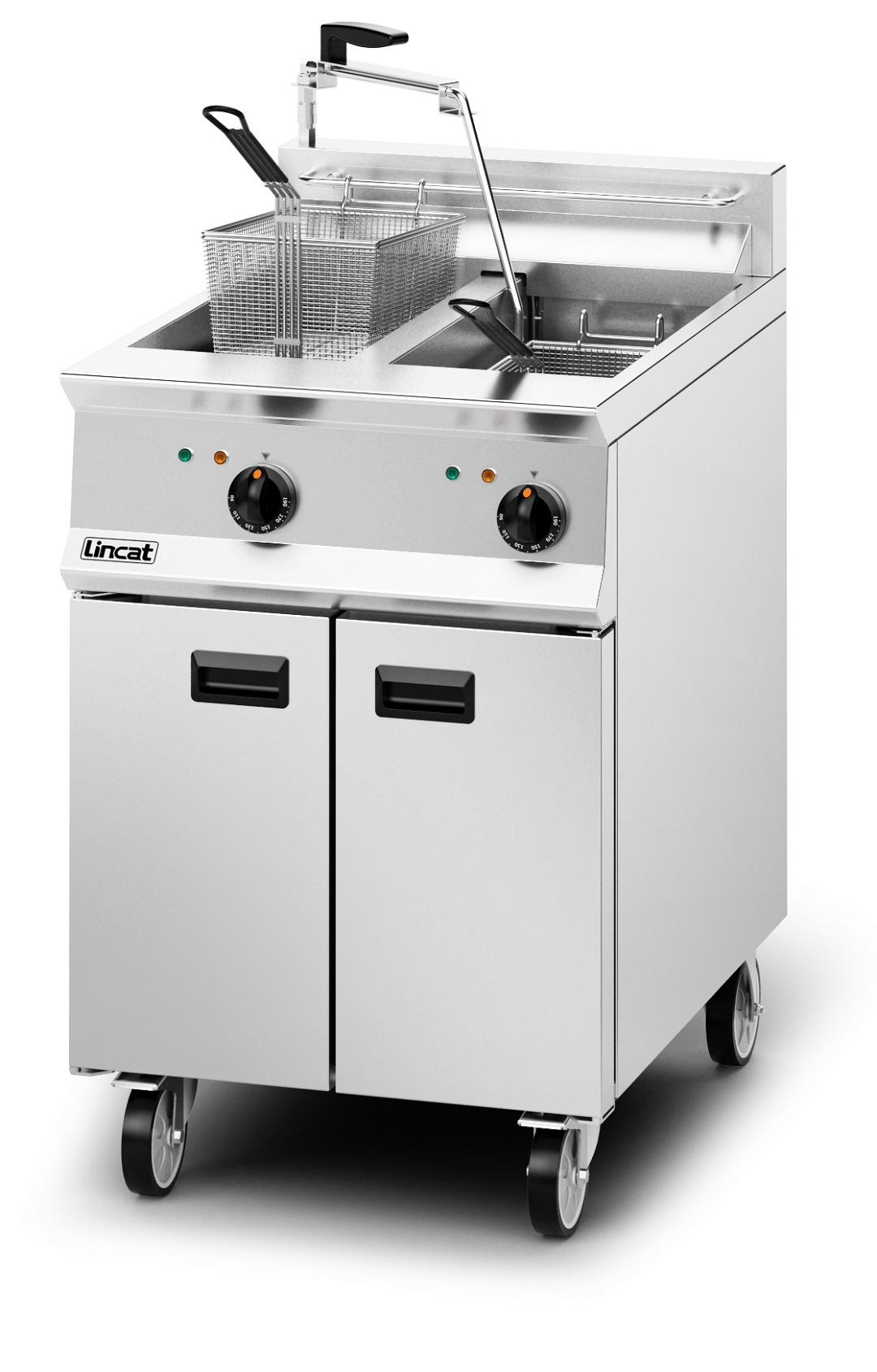 Lincat OPUS 800 OE8113/OP Twin Tank Fryer With Integral Oil Filtration