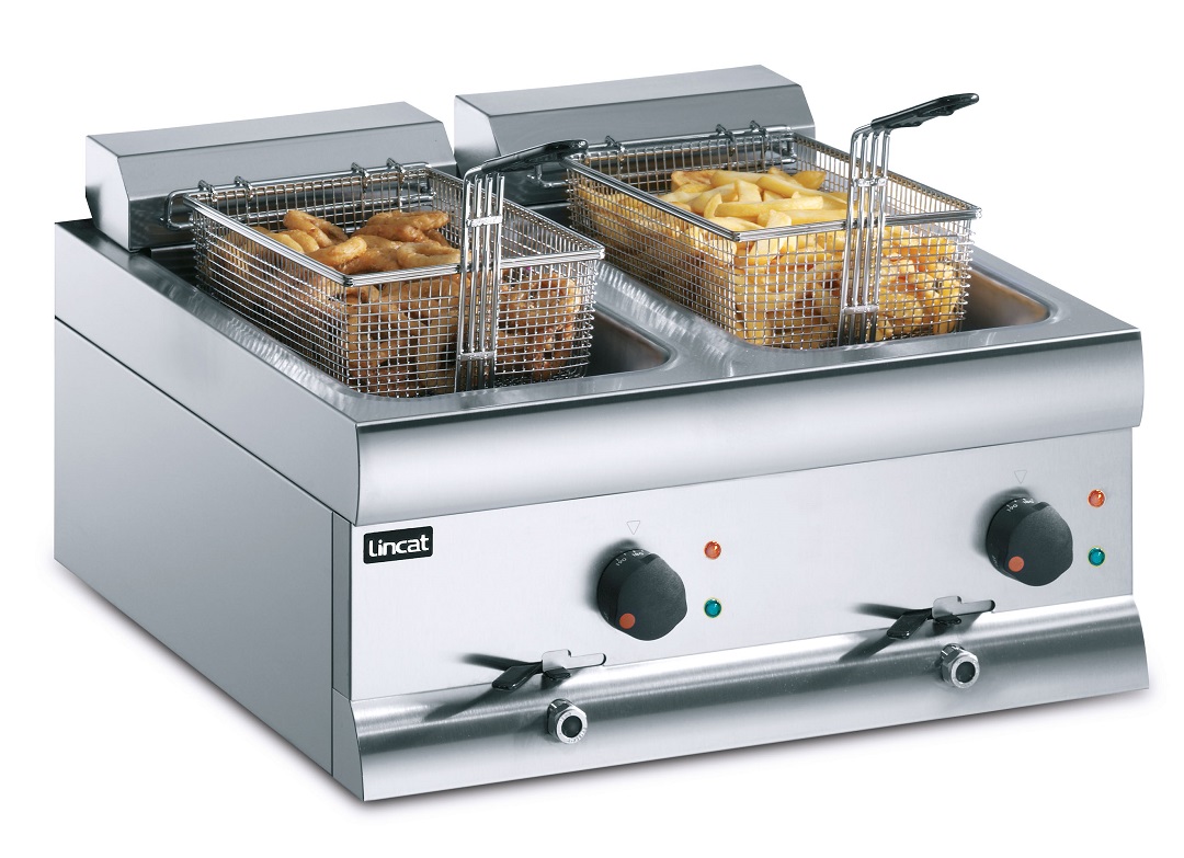 Lincat Silverlink 600 DF612 Twin Tank Twin Basket Countertop Fryer