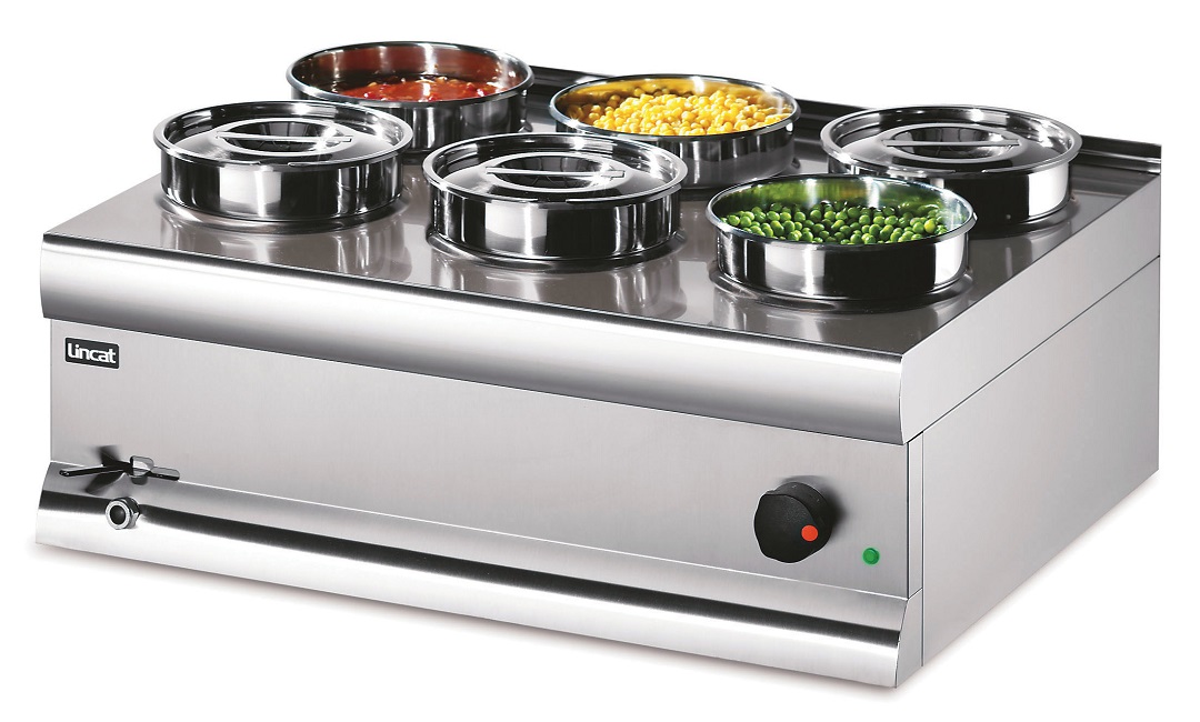 Lincat Silverlink 600 BS7W Wet Heat Countertop Round Pot Bain Marie