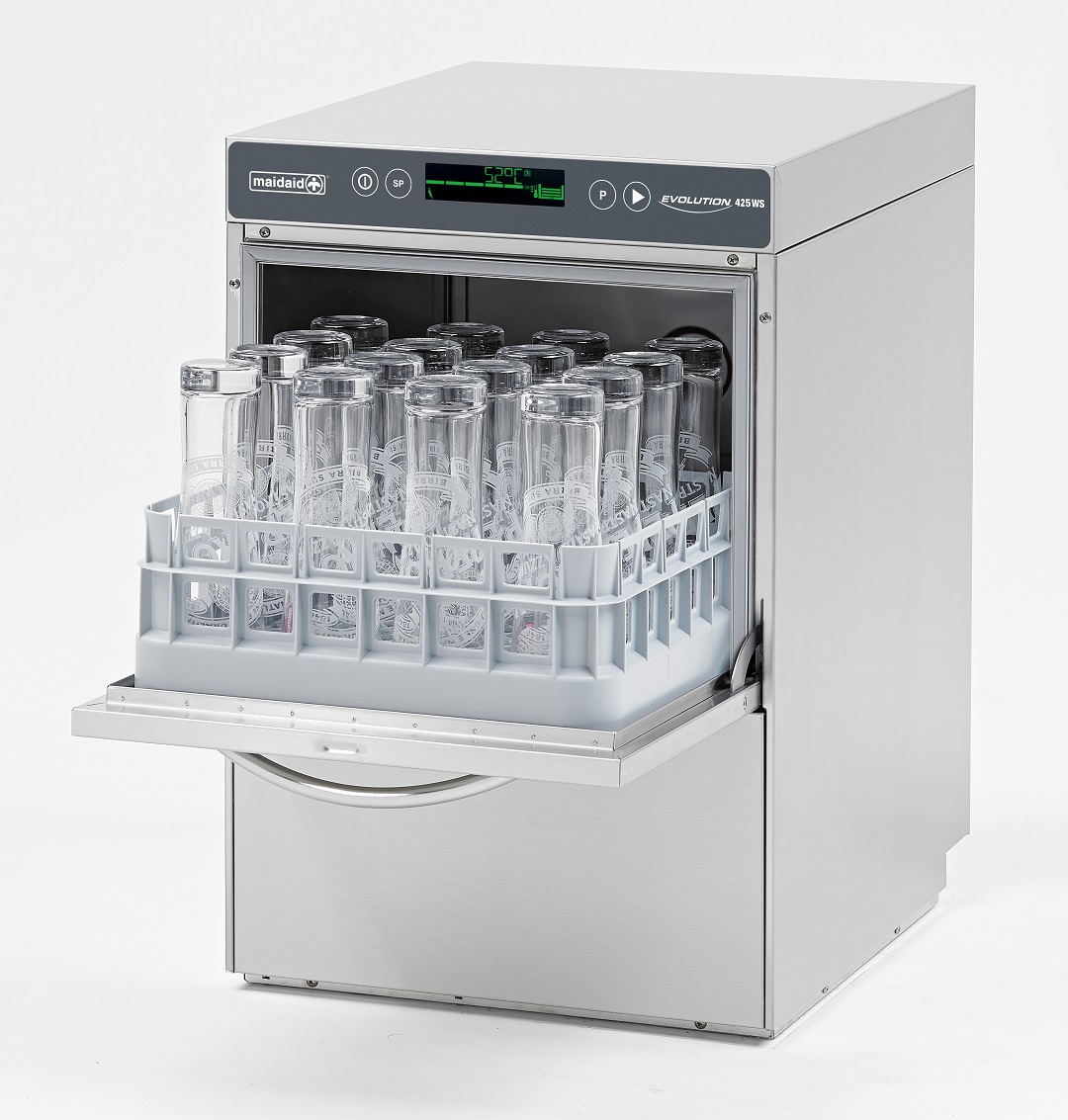 Maidaid Evolution 425WS Undercounter Glasswasher with Integral Softener