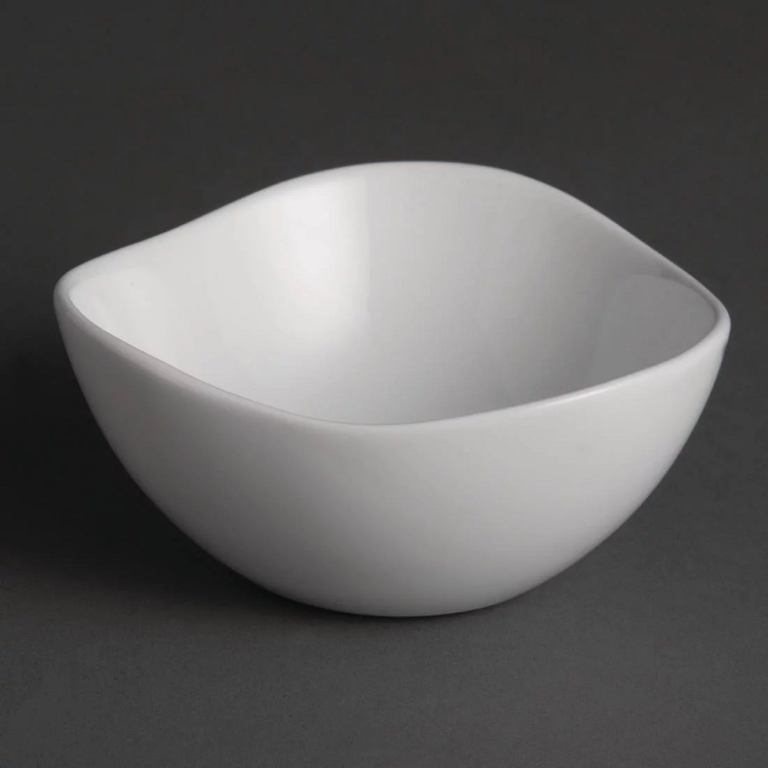 Olympia White Wavy Bowls