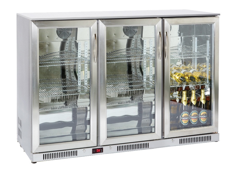 Prodis NT3ST-HC Stainless Steel Triple Door Bottle Cooler