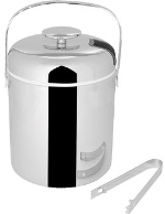 Stainless Steel Ice Pail With Tongs (L279)