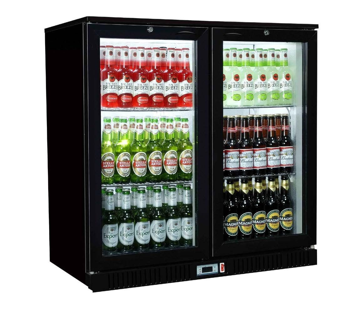 Sterling Pro Green SP2HC 180 Bottle Double Door Bottle Cooler 