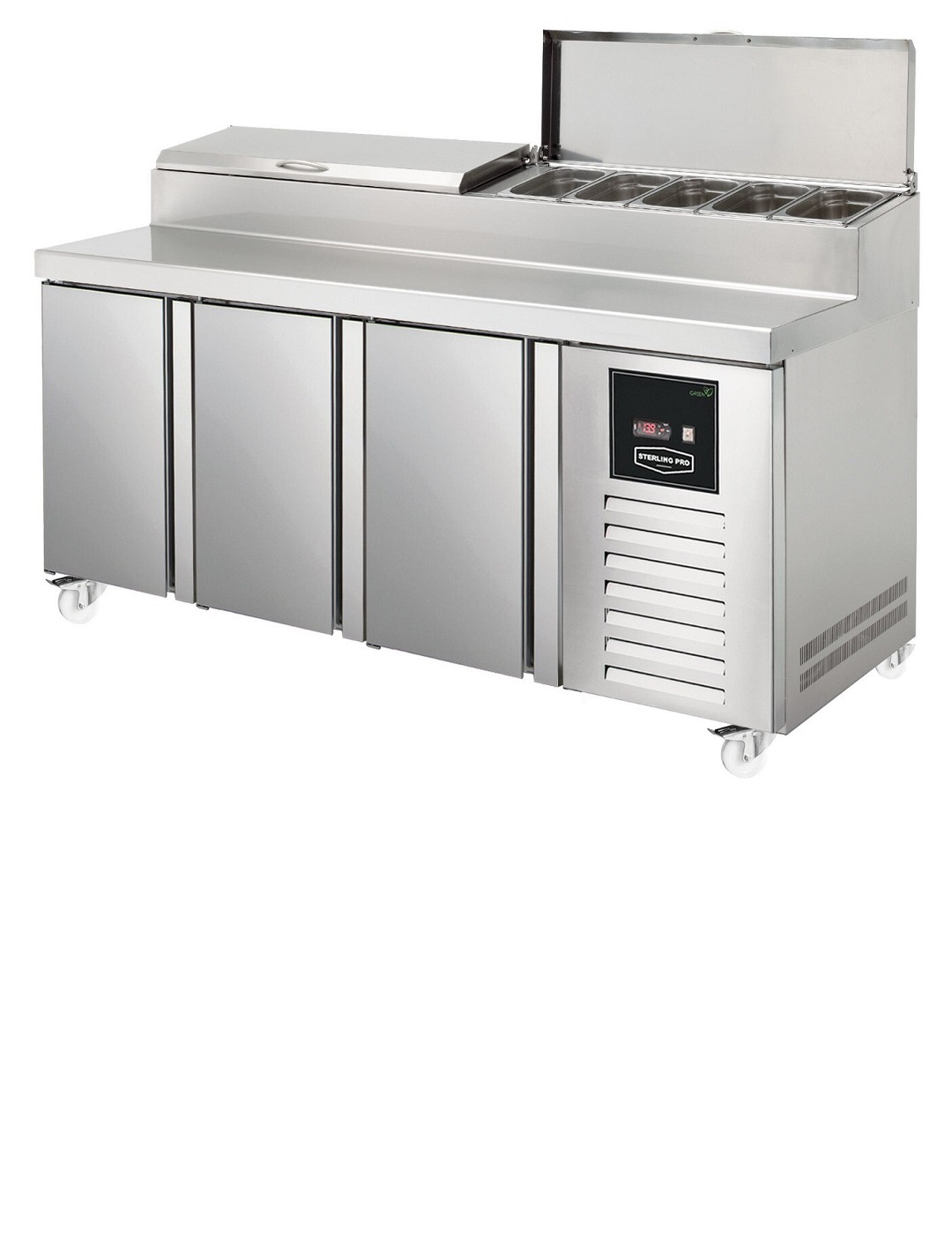 Sterling Pro SPIZ-180 Three Door Refrigerated Pizza Preparation Counter