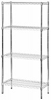 Chrome and Zinc Shelving Racks