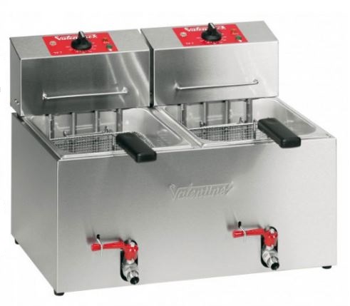 Valentine TF77 Electric Countertop Twin Pan Fryer