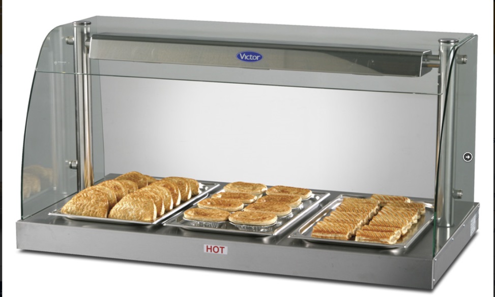 Victor MHPLW Front Service Flat Base Heated Deli Toppers
