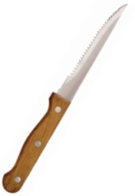 Wooden Handled Steak Knife (Box Of 12) (C136)