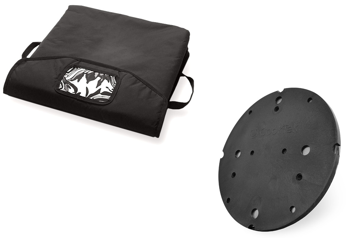 CookTek PB-5-18 Black Pizza Bag with tray and disc