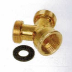 Brass 2 Way Y Connector (904015)